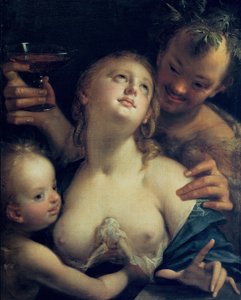 Bacchus, Venus en Cupido
